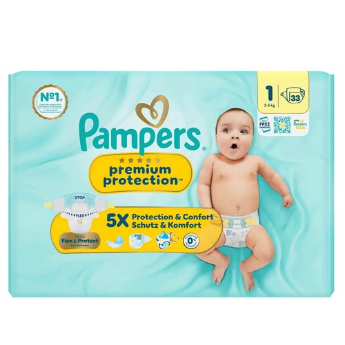 Count pampers premium - 33,